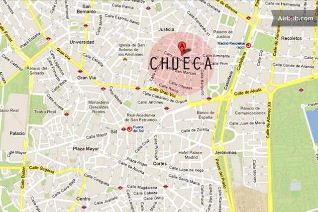 মাদ্রিদ chueca মানচিত্র